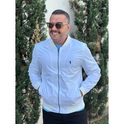 Jaqueta Zíper PRL Branco Impermeável - 5933 - DROPA AQUI