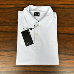 Polo Armani Branco - A-6091 - DROPA AQUI