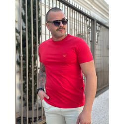  Camiseta Armani Vermelho - C-6236 - DROPA AQUI