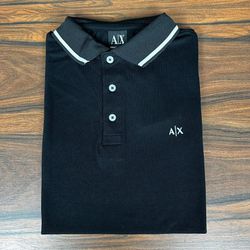 Polo Armani Preto - A-6472 - LOJA VIPIX