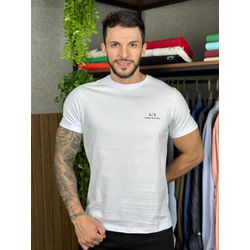 Camiseta Armani Branco. - B-6513 - DROPA AQUI