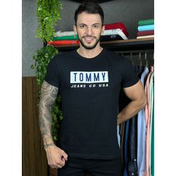 Camiseta TH Preto. - C-6622 - DROPA AQUI