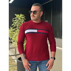 Suéter TH Vermelho. - 6813 - DROPA AQUI