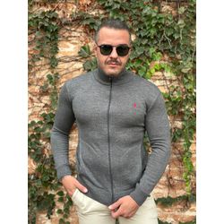 Jaqueta Zíper PRL Chumbo. - 6826 - DROPA AQUI