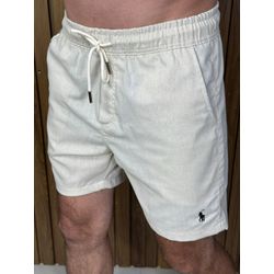 Bermuda Linho Peruano PRL Creme. - 6918 - DROPA AQUI