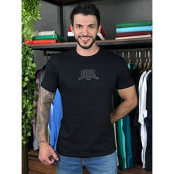 Camiseta Diesel Preto. - A-6959 - DROPA AQUI