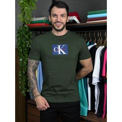 Camiseta CK Verde - A-7038 - REI DO ATACADO