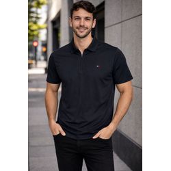 Polo Poliamida TH Preto - A-7065 - LOJA VIPIX