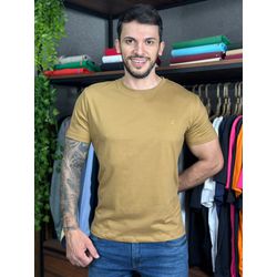 Camiseta Brooksfield Caqui - C-7155 - LOJA VIPIX