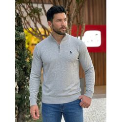 Suéter Zíper PRL Cinza - 7265 - VITRINE SHOPS