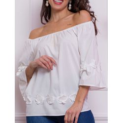 Blusa Gina Branco - F-811 - DROPA AQUI