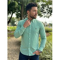 Camisa Manga Longa PRL Xadrez verde - 8173 - VITRINE SHOPS