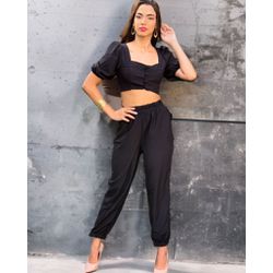 Conjunto Frida Preto - F-822 - DROPA AQUI