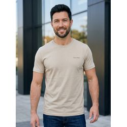 Camiseta CK Bege - C-8346 - VITRINE SHOPS