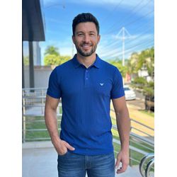 Polo Poliamida Armani Azul - A-8460 - VITRINE SHOPS