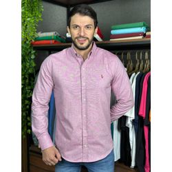 Camisa Manga Longa PRL Rosa - 43331 - LOJA VIPIX