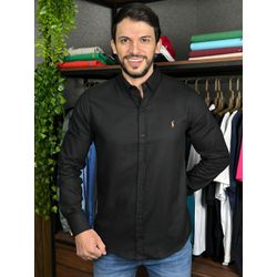 Camisa Manga Longa PRL Preto - 43329 - LOJA VIPIX