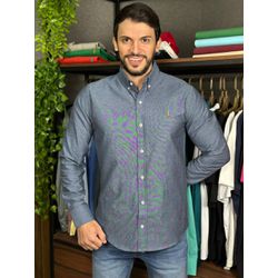 Camisa Manga Longa PRL Azul - 43322 - LOJA VIPIX