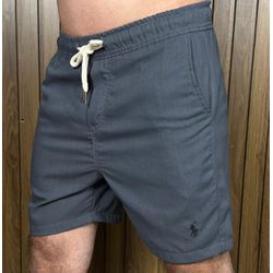 Bermuda Linho Peruano PRL Cinza. - 6969 - REI DO ATACADO