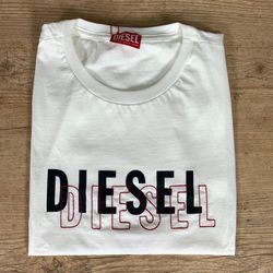 Camiseta Diesel Branco⭐ - B-3703 - DROPA AQUI