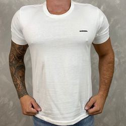 Camiseta Diesel Branco - B-3826 - DROPA AQUI