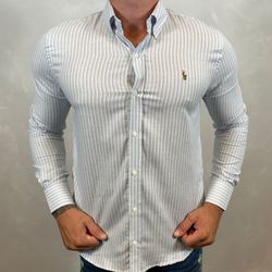 Camisa Manga Longa PRL Azul⭐ - 40354 - DROPA AQUI