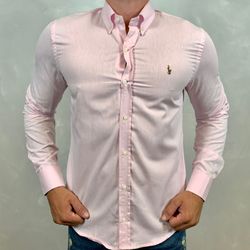 Camisa Manga Longa PRL Rosa - 40360 - Multimarcasponto.com