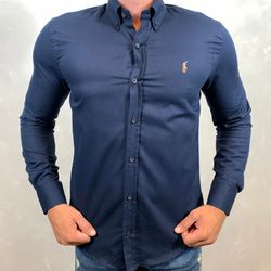 Camisa Manga Longa PRL Azul - 40364 - VITRINE SHOPS