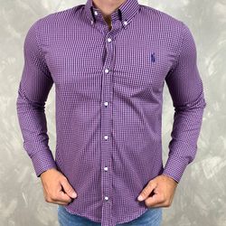 Camisa Manga Longa PRL Xadrez⭐ - 40534 - DROPA AQUI