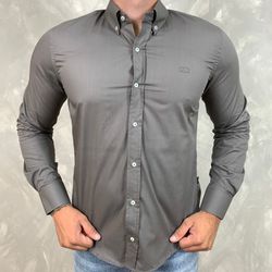 Camisa Manga Longa HB Cinza - 40564 - DROPA AQUI