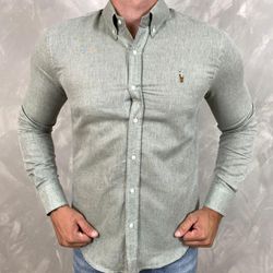 Camisa Manga Longa PRL Verde - 40602 - DROPA AQUI