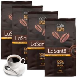 Combo 2kg Café Torrado e Moído Extra Forte Pouch L... - LaSanté