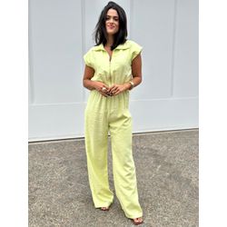 Macacão Feminino Lima Zíper Frontal - Cajuá Franca