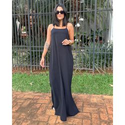 Vestido Julia Longo Preto - Cajuá Franca