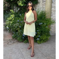 Macaquinho Curto Isa Gola Alta Amarelo - Cajuá Franca