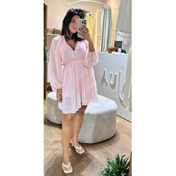 Macaquinho Curto Rosa Chiffon - Cajuá Franca