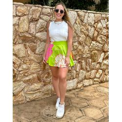 Short Saia Estampado Floral - Cajuá Franca