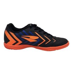 Chuteira Futsal Dray Foorcy Infantil Preta/Laranja... - Calçado&Cia