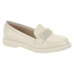 Mocassim Moleca Feminino Napa Branco - 5666.106-B - Calçado&Cia