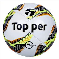 Bola Topper Futebol Campo Samba Oficial PU - Branc... - Calçado&Cia