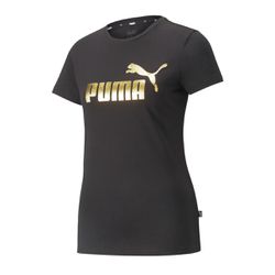 Camiseta Puma Feminina Essentials Plus Metallic Lo... - Calçado&Cia