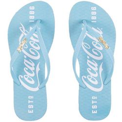 Chinelo Coca Coca Cola 1886 Azul Claro - CC3516-A - Calçado&Cia