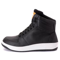 Tênis Sneaker Unissex Couro Legitimo Preto Street ... - CALCADOFITNESS
