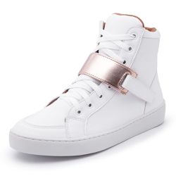 Tênis Sneaker Fitness Feminino Vegano Branco Com D... - CALCADOFITNESS