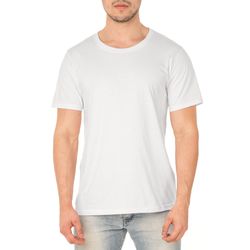 Camiseta Masculina Lisa - Branca - calcadolivre.com.br