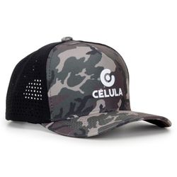 Boné Célula Trucker Camuflado - Preto - calcadolivre.com.br