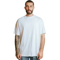 Camiseta Oversized 100% Algodão - Branca - calcadolivre.com.br