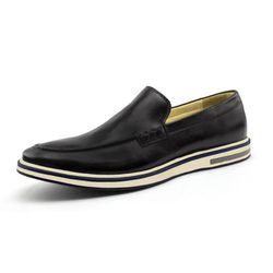 Sapato Casual Ettore, Perúgia - Couro Preto - CALCADOSETTORE