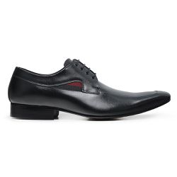 Sapato Social Ettore, Milão - Couro Preto. - CALCADOSETTORE