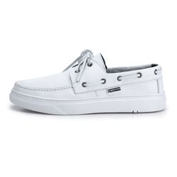 DOCKSIDER COURO BRANCO - CALÇADOS MAFISA